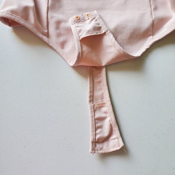 Intimately Free People Lila Bodysuit Blush Pink Sleeveless Square Neck Thong - Picture 5 of 13